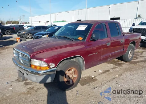 2001 Dodge Dakota Slt/Sport из США, поврежденный, VIN 1B7HL2AX61S307258